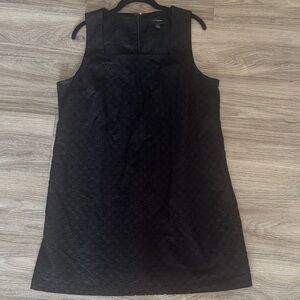 Banana Republic Black Sleeveless Eyelet Shift Dress